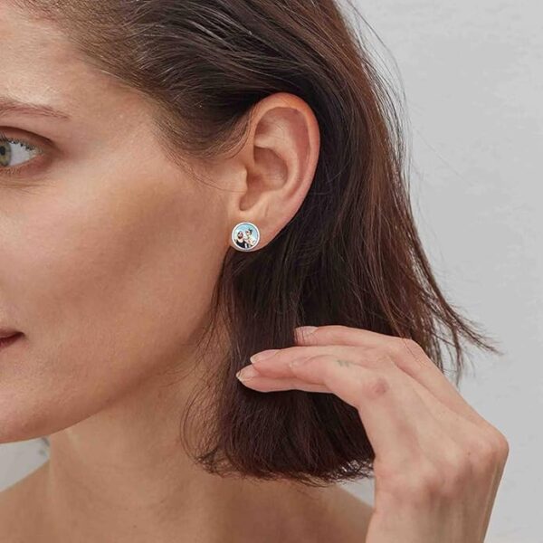 Earrings w/logo - Image 2