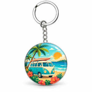Custom Round Key Chain
