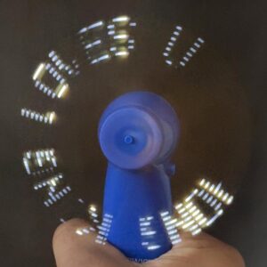 Battery Operated LED Fan