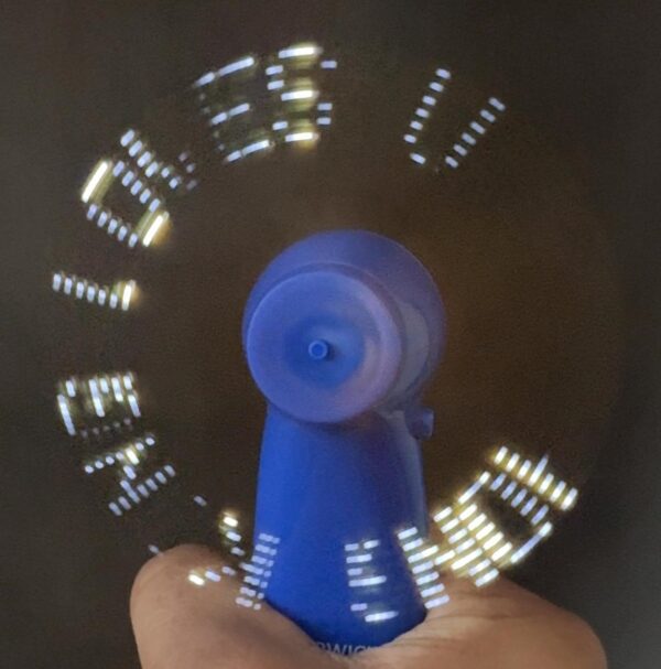 Battery Operated LED Fan