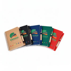 Custom Spiral Notebook w/pen (Wholesale)