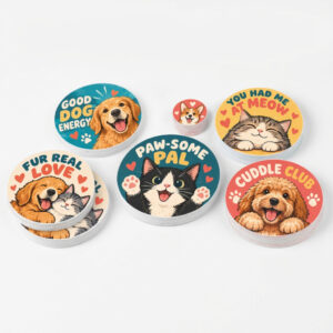 Custom Circle stickers 2x2 in.